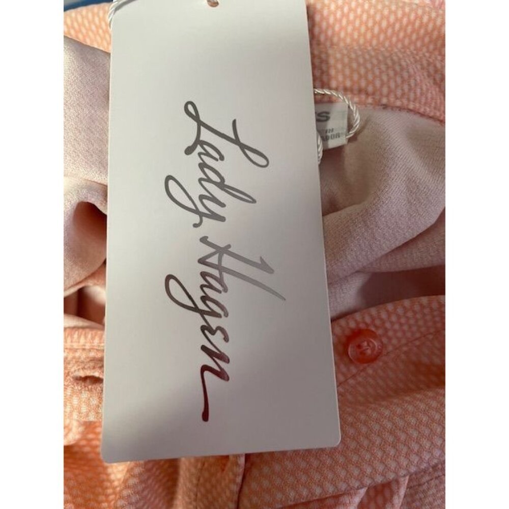 Lady Hagen Jacquard Short Sleeve Polo X SMALL (2323) - Picture 8 of 8